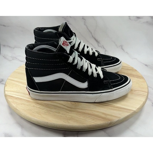 Vans Shoes - VANS Sk8-Hi Suede Black White Skate Sneakers Shoes 721454 Women’s Size 7.5